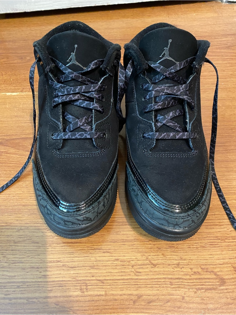 Kids Nike Air Jordan 3 Retro Black Cat